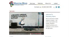Desktop Screenshot of marketingmeans.com
