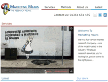 Tablet Screenshot of marketingmeans.com
